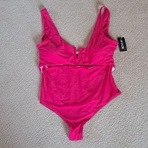 2X  IMAGE CUT OUT ONE PIECE SWIM SUIT